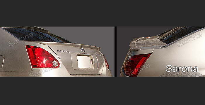 Custom Nissan Maxima Trunk Wing  Sedan (2004 - 2008) - $259.00 (Manufacturer Sarona, Part #NS-027-TW)